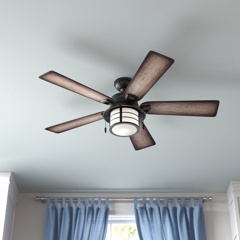 Hunter Fan 54" Key Biscayne 5 Blade Outdoor Standard Ceiling Fan with
